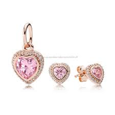 Pandora Italia Impostato Regalo Rosa Scintillante D Amore Net