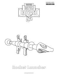 Show your kids a fun way to learn the abcs with alphabet printables they can color. Rocket Launcher Fortnite Coloring Super Fun Coloring