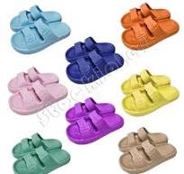 Stock Lot Ladies Pink Color EVA Chunky Slides Slippers ...