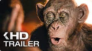 Bad ape, a former zoo chimp who has developed the ability to speak independent of caesar's group, might be described as this, with his clumsiness, big eyes and penchant for human clothing (the last justified because he's old. War For The Planet Of The Apes Bad Ape Clip Amp Trailer 2017 Planet Of The Apes Apes Dawn Of The Planet