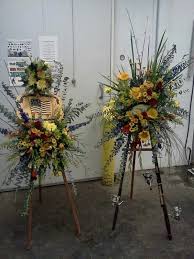 Country Fishing Kind Of Goodbye For A Good Friends Grandfather Notice The Fishing Poles Funeral Arrangements Funeral Flower Arrangements Funeral Flowers
