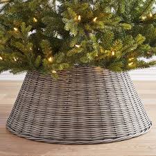 Large Gray Woven Tree Collar Grey Christmas Tree Tree Collar Christmas Decorations