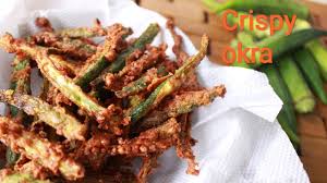 Cut it into thin circles as shown below. Okra Fry Okra Recipe Ladies Finger Fry Crispy Okra Crispy Ladies Finger Snacks Recipe Youtube