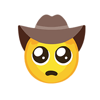 Combinations are just a bunch of emojis placed together, like this: Pleading Face Cowboy Emoji Free Twitch Emotes