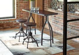 Counter height dining room table and bar stools are not available for includes table and 6 upholstered chairs. Odium Rustic Brown 3pc Counter Height Table Set Cincinnati Overstock Warehouse