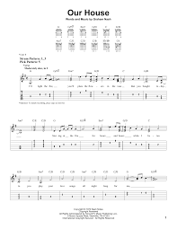 Billboard hot 100 and no. Our House Noten Crosby Stills Nash Young Leichte Tabulatur Fur Gitarre