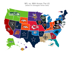 November 24, 2015 by amy. Map Shows Nfl Teams Way More Popular Than Nba Clubs In Most States Pic Total Pro Sports