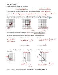 Scale factor can help you determine the changes to make to an object. Unit 8 A Lesson 1 Scale Diagrams And Enlargements Abbynet