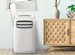 The easiest and most logical location for a portable air conditioner exhaust opening is through a window. Air Conditioners Midea Make Yourself At Home