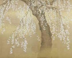 japans behang kersenboom kersenbloesem japans behang met een kersenboom en kersenbloesem geinspireerd op het schilderij cher kersenbloesem behang bloesem