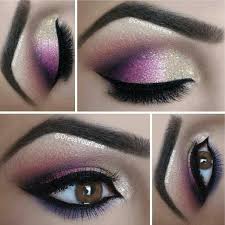 eye makeup for purple prom dress