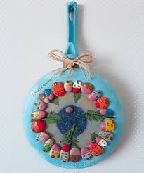 Eski Tavadan Tas Boyama Pano Yilbasi Susleri Elisi Fikirleri Tablolar