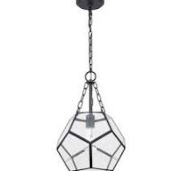 Progress Lighting Wianno 1-Light Matte Black Pendant with Clear Bound Glass  Shade P500345-31M
