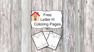 Free educational coloring pages and activities for kids. Letter H Coloring Pages