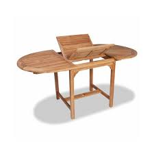 Solid Teak Extendable Outdoor Dining Table 110 160cm Oval Stand Desk I 2020 Litet Matbord Tabeller Teak
