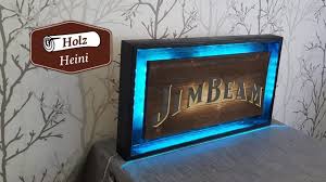 Digitalen bilderrahmen mit ips display bauen. Diy Rustikaler Led Schild Mit Schrift Einfach Und Schnell Bauen Youtube