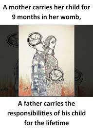 Mother Carries And Father Carries A Mother Carries Her Child For 9 Months In Her Womb A Father Carries A Responsibilities Of His Chi English Jokes Father Jokes