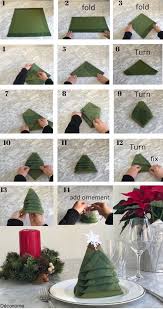 Pliage De Serviette De Noel Un Sapin Pliage Serviette Noel Pliage Serviette Creation De Noel