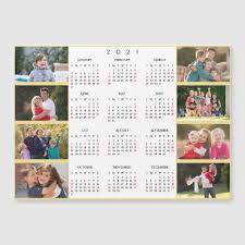 Personalized 8 Photo Collage 2021 Family Calendar Zazzle Com In 2020 Photo Collage Family Calendar Calendar Poster