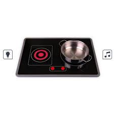 The blend of a wooden shelf with rustic metal brackets gives this an industrial look ideal for the contemporary and modern home. Janod Wooden Play Kitchen Mozaik Cooker Kitchen Babyonline
