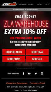 Maybe you would like to learn more about one of these? Promo Code Ends Tonight 10 Off Warehouse Revzilla Email Archive