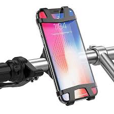 Ugreen Support Telephone Velo Moto Vtt De Guidon Silicone Anti Choc Pour Iphone X 8 7 6s 6 Plus Samsung Galaxy S9 S8 Plus Note 8 Bike Mount Phone Holder Black