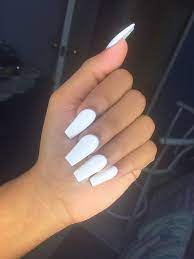 Free acrylic nails offered on alibaba.com are from brands that use only the finest materials. Nail Art Coffin Nail White Nails Long Square Acrylic Nails White Acrylic Nails Long White Nails