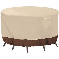 5 out of 5 stars with 1 ratings. Vailge Round Patio Furniture Covers 100 Waterproof Outdoor Table Chair Set Covers Anti Fading Cover For Outdoor Furniture Set Uv Resistant 62 Diax28 H Beige Brown Walmart Com Walmart Com