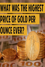 What Was The Highest Price Of Gold Per Ounce Ever Gold Price Interactive Charts Gold