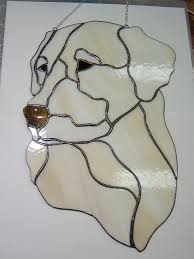 Birds On A Wire Stained Glass Pattern Golden Retriever Labrador Dog Stained Glass Suncatcher Puppy Etsy Stained Glass Patterns Stained Glass Diy Faux Stained Glass