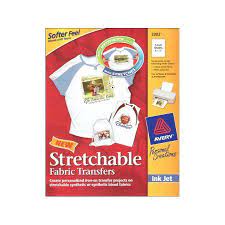 Avery Stretchable Heat Transfer Paper For Light Fabrics 8 5 X 11 Customizable Printable Inkjet Printer 5 Sheets 3302 Walmart Com Personalized T Shirts Inkjet T Shirt Transfers