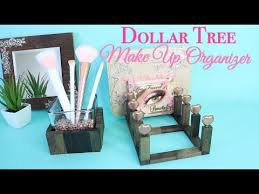 Dollar Tree Diy Makeup Organizer And Brush Holder Youtube Dollar Store Diy Organization Dollar Store Diy Makeup Organization Diy