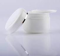 ericotry 20ml 0.67oz White Silver Edge Empty Refillable Cosmetic Plastic  Jars with Dome Lid Make Up Face Cream Lip Balm Lotion Storage Container ...
