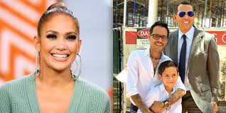 On sunday, jennifer lopez and alex rodriguez each grabbed their two kiddos and hit up an ice cream. Jennifer Lopez Honors Alex Rodriguez And Marc Anthony On Father S Day