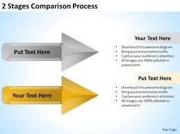 Powerpoint Circular Arrows Comparison Process Templates