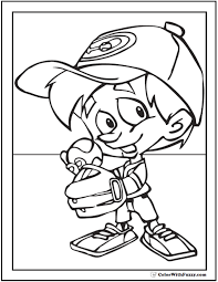 Download and print these free pages and have a ball! Baseball Coloring Pages Pitcher And Batter Sports Coloring Pages