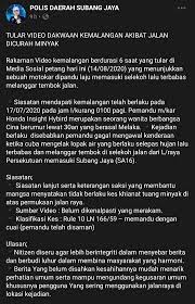 Consecutive hours or three hundred kilometers, (l.n. Giantpolar Raloptnaig On Twitter Kalau Search Keyword Kemalangan Lopak Air Memang Tengah Viral Dengan Macam Macam Spekulasi Tapi Untuk Mengelakkan Putar Belit Dan Konspirasi Boleh Rujuk Maklumat Rasmi Daripada Laman Polis Daerah Subang Jaya