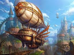 Pin By Dinah Dalot On Steampunk Dieselpunk Steampunk Ship Steampunk Airship Fantasy Landscape