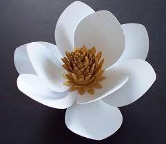 Paper Magnolia Wedding Backdrop White Paper Flower Bridal Bouquet Wedding Chair Paper Bouquet Pa Paper Flowers Wedding Purple Wedding Bouquets Wedding Backdrop