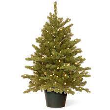 When christmas ends, just pop your tree back. National Tree 3 Foot Hampton Spruce Pre Lit Christmas Tree With Clear Lights In Growers Pot Bed Bath Beyond