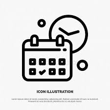 Calendar Date Day Time Job Line Icon Vector Stock Vector Sponsored Day Time Calendar Date Ad Illustration Calendar Icon Set Vector Line Icon