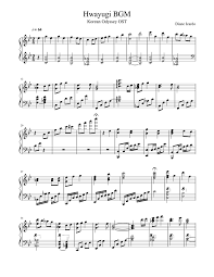 Also find the bpm and key of any song or a deep . Hwayugi Bgm Sheet Music For Piano Solo Musescore Com