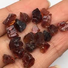 Natural Raw Garnet Beautiful Orange Red Garnet Rough Healing Crystal Powerful Crystal Raw Natural Gemstones January Birthstone Red Orange Garnet Raw Gemstones