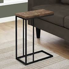 Brown Mason Wood C Table With Metal Base In 2020 C Table Reclaimed Wood Finish Table