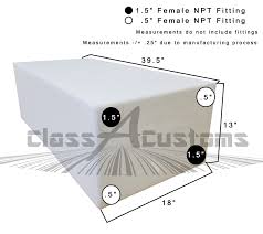 Increase your fresh water capacity or replace your leaky water tank with a durable, impact resistant icon fresh tank. Class A Customs 40 Gallon Fresh Gray Water Holding Tank Classacustoms