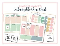 Customizable Chore Chart Jennifer Duann Fultz