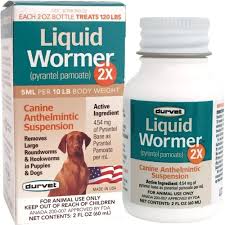 As young dogs are still growing and developing, some vets recommend you worm once a month between the ages of 12 weeks and six months, and then move onto a three monthly routine. Amazon Com Durvet 2x Liquid Wormer 2 Oz For Puppies And Adult Dogs Pet Wormers Pet Supplies