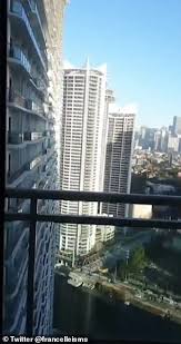 25 april 2019 / manila polo club. Powerful 6 3 Magnitude Earthquake Hits The Philippines Sparking Evacuations In Central Manila Daily Mail Online