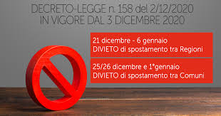Bisogna però sottolineare come ogni decisione sia ancora da confermare e il governo dovrebbe esprimersi in proposito entro il. Stop Agli Spostamenti Tra Regioni Dal 21 Dicembre Al 6 Gennaio E Tra Comuni I Giorni 25 E 26 Dicembre E 1 Gennaio Confcommercio Roma
