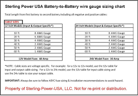 Sterling Power Dc Input 12v To 24v Battery Charging Battery